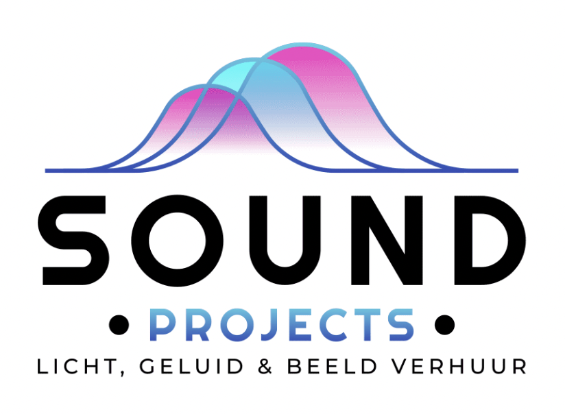 Logo van Sound Projects, een creatief bureau dat zich richt op geluidsprojecten en audioproducties. Specialist voor AV-apparatuur zakelijke evenementen